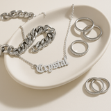 Old English Name Necklace