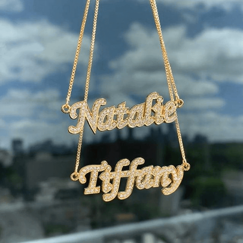 Bling name deals necklace